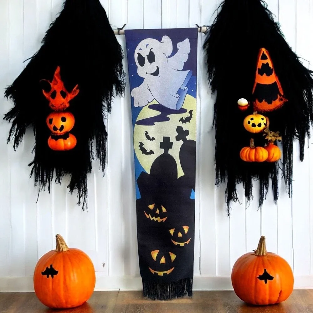Friendly Ghost Halloween Tapestry